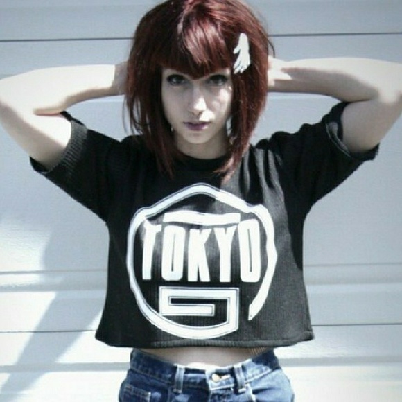 Dolls Kill Tops - Mesh Tokyo crop top